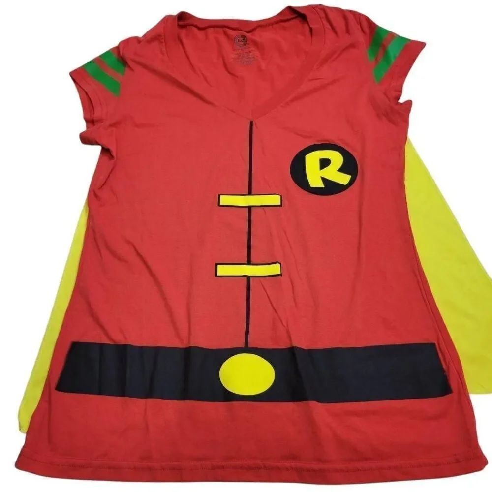 DC Comics Robin shirt with Cape XL juniors